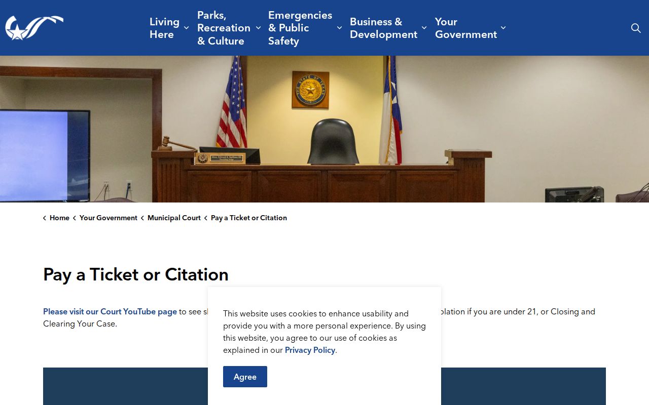 College Station court docket ticket payment options